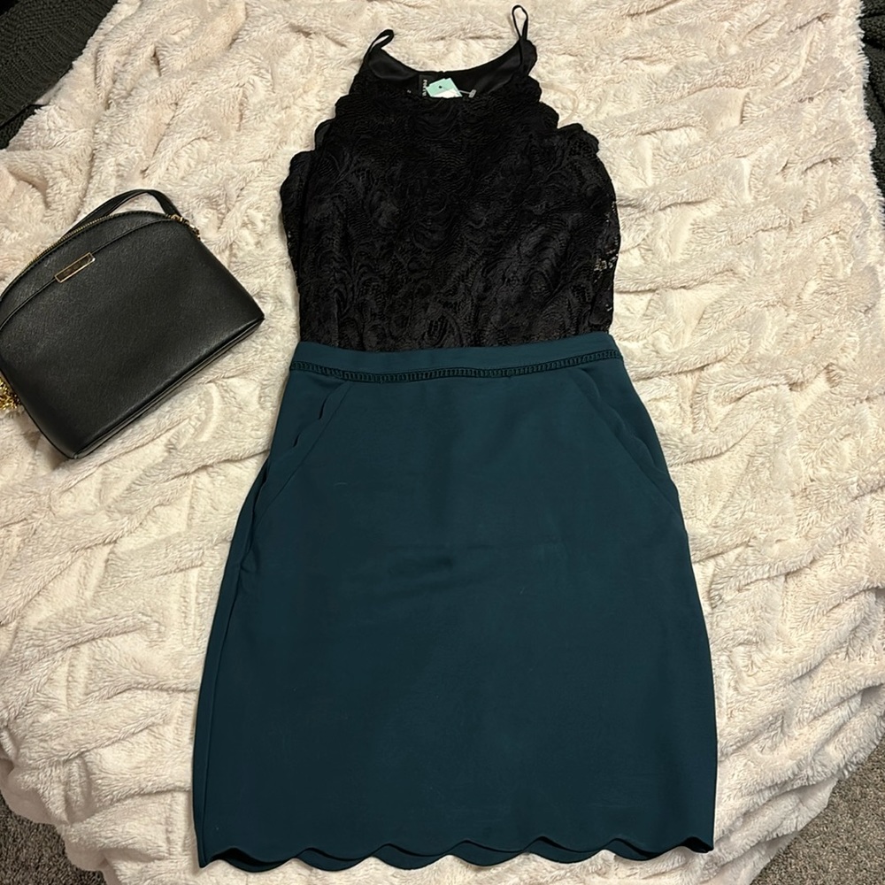 Skies are Blue Berenice Scalloped Hem Skirt